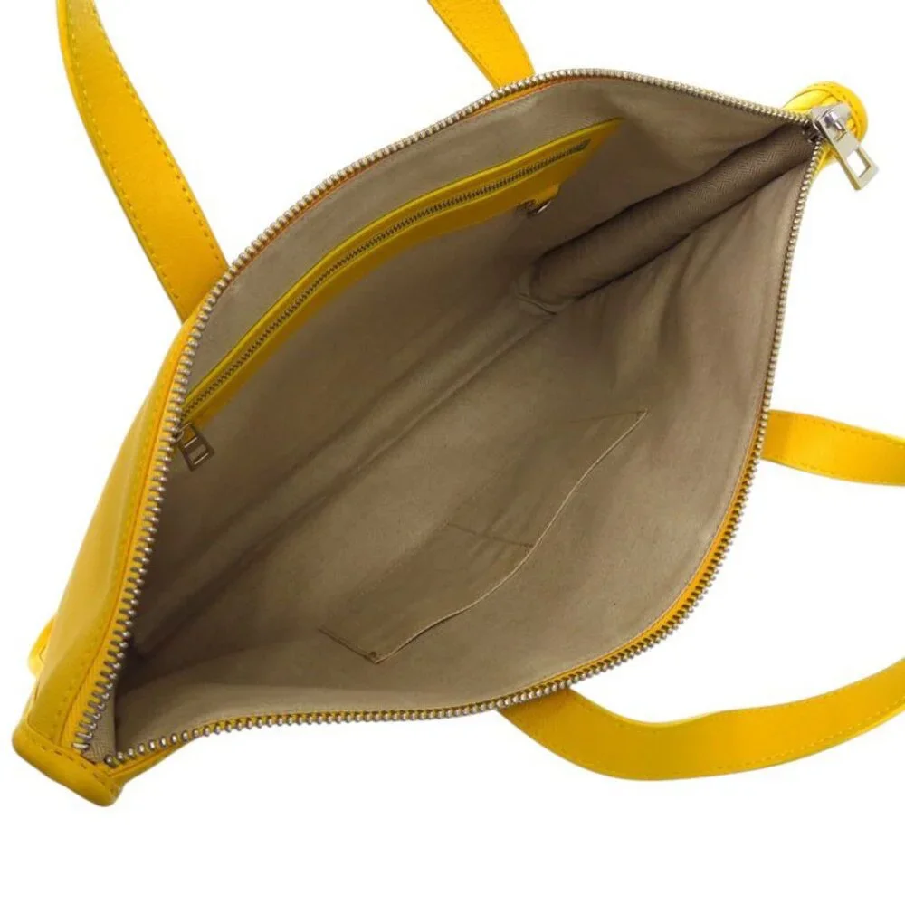 Loewe Anagram A4 Leather Yellow Business Bag 1903